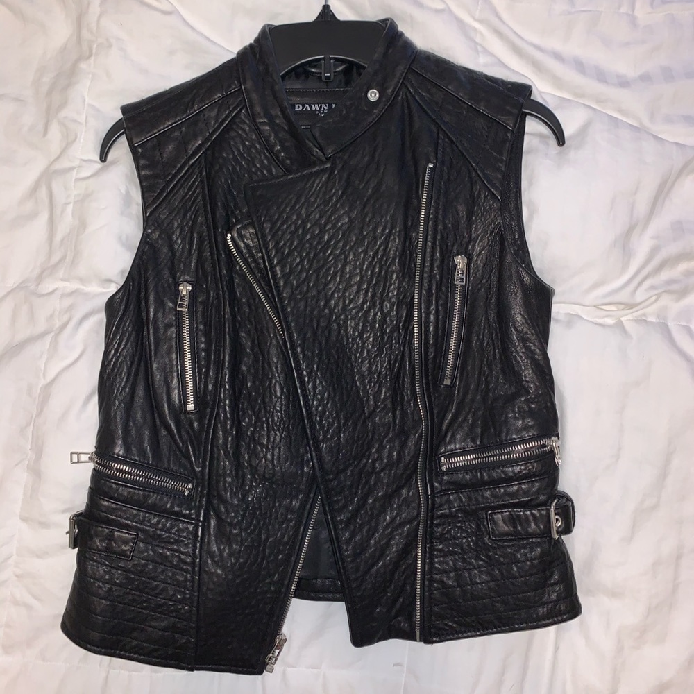 ❌SOLD ❌DAWN LEVY 100% Leather Vest
